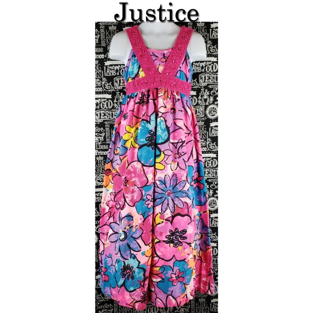 Justice Floral Dress Size 6🤩